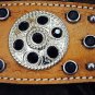 NEW HILASON WESTERN LEATHER HORSE BRIDLE HEADSTALL  W/ BLING CONCHO S96
