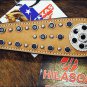 NEW HILASON WESTERN LEATHER HORSE BRIDLE HEADSTALL  W/ BLING CONCHO S96