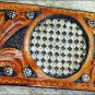 WESTERN LEATHER BLING RHINESTONE INLAY ONE EAR HORSE HEADSTALL BREAST COLLAR - S