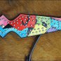 RAINBOW NEW WESTERN LEATHER HORSE BRIDLE HEADSTALL BREAST COLLAR HAND PAINT
