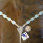 NEW HILASON LEATHER HORSE BREAST COLLAR WESTERN W/ BLING BLUE CRYSTAL CONCHOS