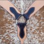 NEW HILASON COWHIDE LEATHER HORSE BREAST COLLAR WESTERN TACK NATURAL 426BCS
