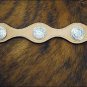 HILASON HORSE BREAST COLLAR WESTERN LEATHER BLING BERRY AB CRYSTAL CONCHO S91