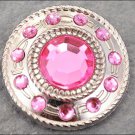CN075F- 1 PINK CRYSTAL RHINESTONE WHEEL CONCHO BLING HEADSTALL TACK COWGIRL