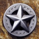 CN105F- 1 EMBOSSED TEXAS STAR CONCHO SADDLE HEADSTALL TACK BLING COWGIRL