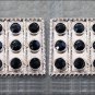 CN093F- 1BLACK CRYSTAL RHINESTONE SQUARE CONCHO BLING HEADSTALL TACK COWGIRL