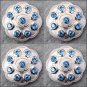 CN086F- 32 BLUE CRYSTAL RHINESTONE FLORAL CONCHOS BLING HEADSTALL TACK COWGIRL