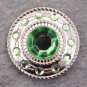 CN074F- 8 GREEN CRYSTAL RHINESTONE WHEEL CONCHOS BLING HEADSTALL TACK COWGIRL