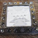 CN037F- 16 CLEAR SQUARE RHINESTONE CRYSTAL CONCHOS BLING HEADSTALL TACK COWGIRL