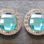 CN061F- 4 TURQUOISE RHINESTONE CRYSTAL BERRY CONCHOS BLING HEADSTALL TACK