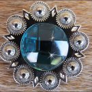 CN045F- 8 TURQUOISE RHINESTONE BERRY CONCHOS BLING HEADSTALL TACK  COWGIRL
