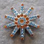 CN063F- 32 TURQUOISE BROWN RHINESTONE SPUR CONCHOS BLING HEADSTALL TACK