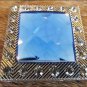 CN039F- 16 BLUE SAPPHIRE SQUARE RHINESTONE CRYSTALS CONCHOS  HEADSTALL  COWGIRL
