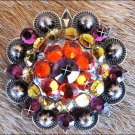 CN026F- 4 FUCHSIA TOPAZ RHINESTONE  CONCHOS CRYSTAL BLING HEADSTALL TACK COWGIRL