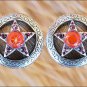 CN021F- 16 STAR FUCHSIA RHINESTONE CRYSTAL CONCHOS BLING HEADSTALL COWGIRL TACK