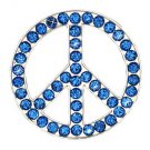 CN007F- 8 SAPPHIRE PEACE RHINESTONE CONCHOS CRYSTALS HEADSTALL TACK BLING