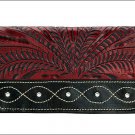 AMERICAN WEST LEATHER RIVERBEND LADIES TRI-FOLD WALLET PURSE