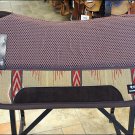 EQUI-TECH PRO SERIES SQUARE SKIRT TACKY TACK CONTOURED SADDLE PAD - BROWN