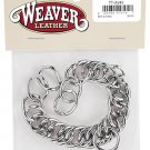 ENGLISH NICKEL PLATED CURB CHAIN WITH HOOKS BY WEAVER LEATHER