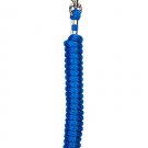 BLUE POLY LEAD ROPE WITH A SOLID BRASS 225 SNAP BY WEAVER LEATHER