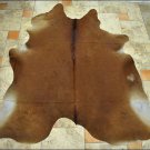 606-F NATURAL BRAZILIAN HAIR-ON LEATHER COWHIDE THROW RUG CARPET 45 sqft
