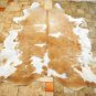 HS708 HILASON NATURAL FULL BRAZILIAN HAIR-ON LEATHER COWHIDE THROW RUG CARPET