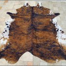 F-HS718 HILASON NATURAL FULL BRAZILIAN HAIR-ON LEATHER COWHIDE THROW RUG CARPET