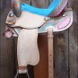 F188 HILASON WESTERN BARREL RACING TRAIL SADDLE 15 W/ BRIDLE & BREAST COLLAR SET