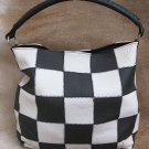 F-BG117 NEW GENUINE LEATHER LADIES HANDBAG PURSE PATCHWORK