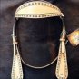 NEW HILASON WESTERN LEATHER HORSE BRIDLE HEADSTALL W/ STUDS - TAN S476