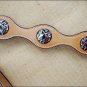 HILASON WESTERN LEATHER HORSE BREAST COLLAR W/ MOUNTED SHOOTING GUN CONCHOS S047
