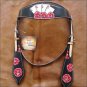 NEW HILASON WESTERN LEATHER HORSE BRIDLE HEADSTALL - BLACK W/ PLAYING CARDS S473