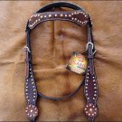 HILASON Collier de poitrine Western Horse Headstall en cuir véritable HILASON Collier de poitrine Western Horse Headstall en cuir véritable