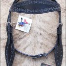 F-PA324-HS HILASON WESTERN HAND TOOLED LEATHER HORSE BRIDLE HEADSTALL