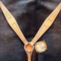 NEW HILASON WESTERN LEATHER HORSE BREAST COLLAR - TAN S468