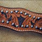 HILASON WESTERN ACORN TOOL LEATHER BRIDLE HEADSTALL BREAST COLLAR LIGHT OIL S325