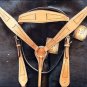 NEW HILASON WESTERN LEATHER HORSE BRIDLE HEADSTALL BREAST COLLAR - TAN S468