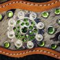 HILASON WESTERN COWHIDE LEATHER HORSE BRIDLE HEADSTALL BREAST COLLAR CONCHOS S18