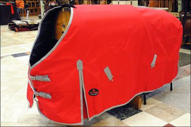 HILASON 600D HEAVY WINTER WATERPROOF RED STABLE BLANKET RUG HORSE WEAR COAT 84