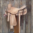 F-OS712 HILASON WESTERN CUTTING CUTTER ROPING RANCH TRAIL COWBOY SADDLE 16