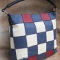 F-BG133 NEW GENUINE LEATHER LADIES HANDBAG PURSE PATCHWORK
