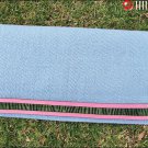 297-F HILASON WESTERN BARREL WOOL PAD BLANKET WITH HAIR ON INLAY BORDER
