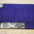 LB140F- HILASON WESTERN WOOL SADDLE PAD BLANKET NEW ZEALAND - DARK BLUE