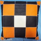 Smooth Leather PatchWork Cushion Pillow Cover PL358