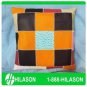 PL361F- HILASON SMOOTH LEATHER PATCHWORK CUSHION PILLOW COVER