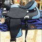 904 HILASON WESTERN SYNTHETIC TRAIL PLEASURE SADDLE 17 W/ BRIDLE & BREAST COLLAR