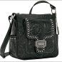 AMERICAN WEST LEATHER SHADOW RIDGE ALL ACCESS ZIP-TOP CROSSBODY SHOULDER BAG