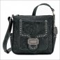 AMERICAN WEST LEATHER SHADOW RIDGE ALL ACCESS ZIP-TOP CROSSBODY SHOULDER BAG