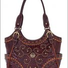 AMERICAN WEST LEATHER TULAROSA LADIES SHOULDER HAND BAG PURSE SCOOP TOP TOTE BAG