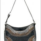 AMERICAN WEST LEATHER CALICO CREEK LADIES SHOULDER BAG FRONT SLIP POCKET